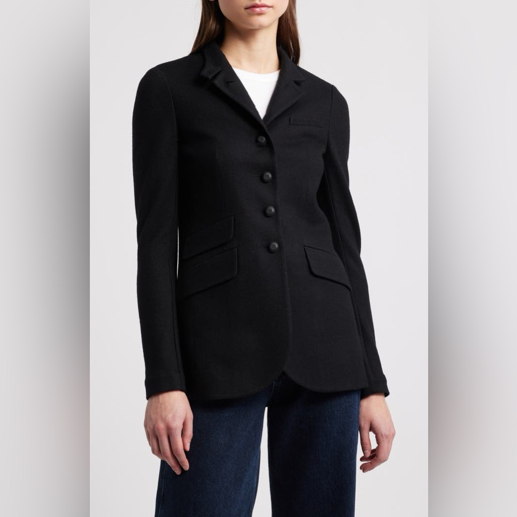 Rag & Bone Slade Long Wool Jacket Black